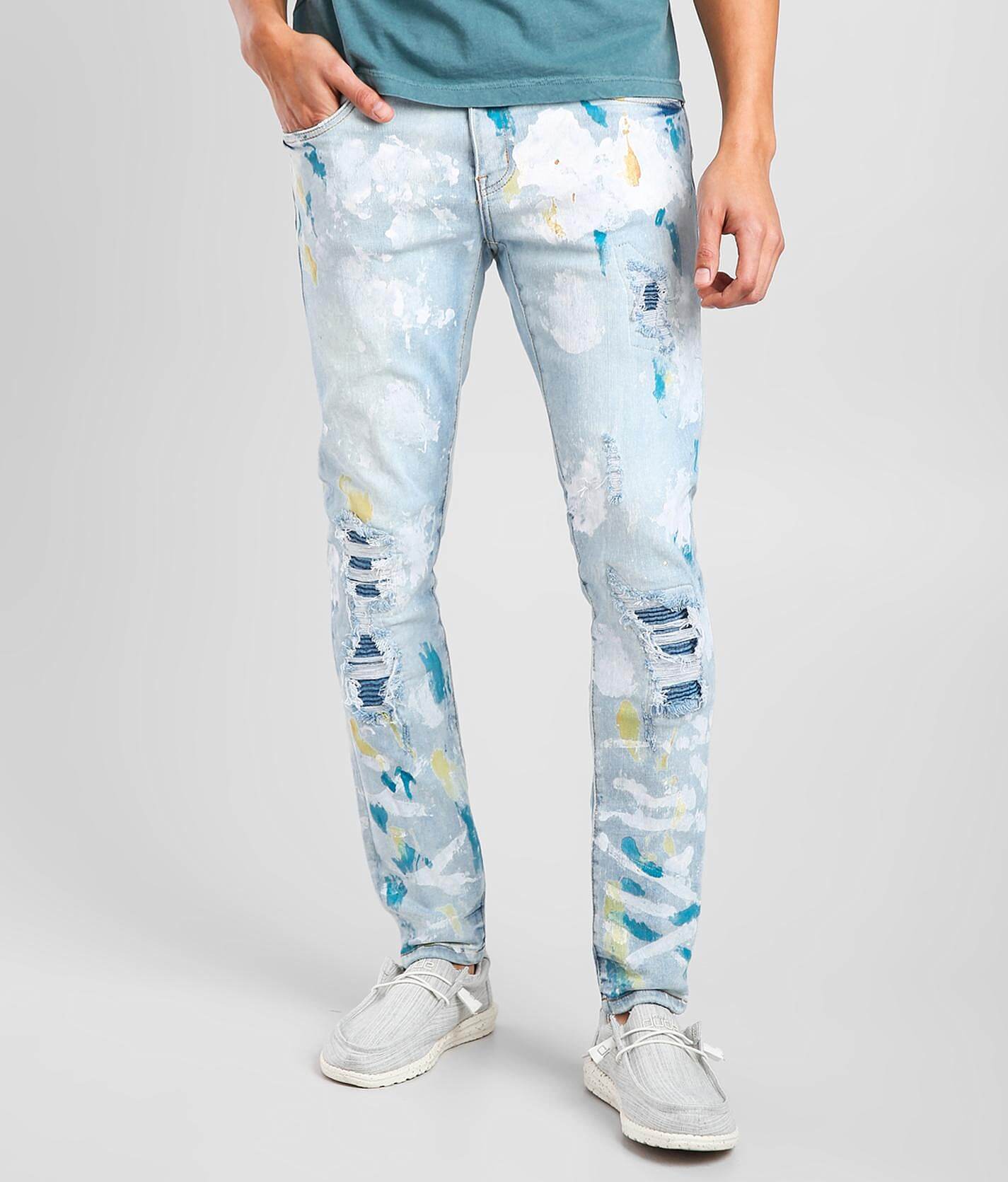 buckle skinny jeans mens