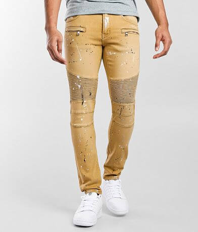 Tan sales biker jeans