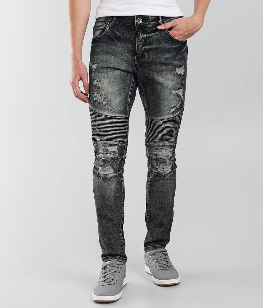 Crysp Denim Vlad Moto Skinny Stretch Jean - Men's Jeans in Vlad | Buckle