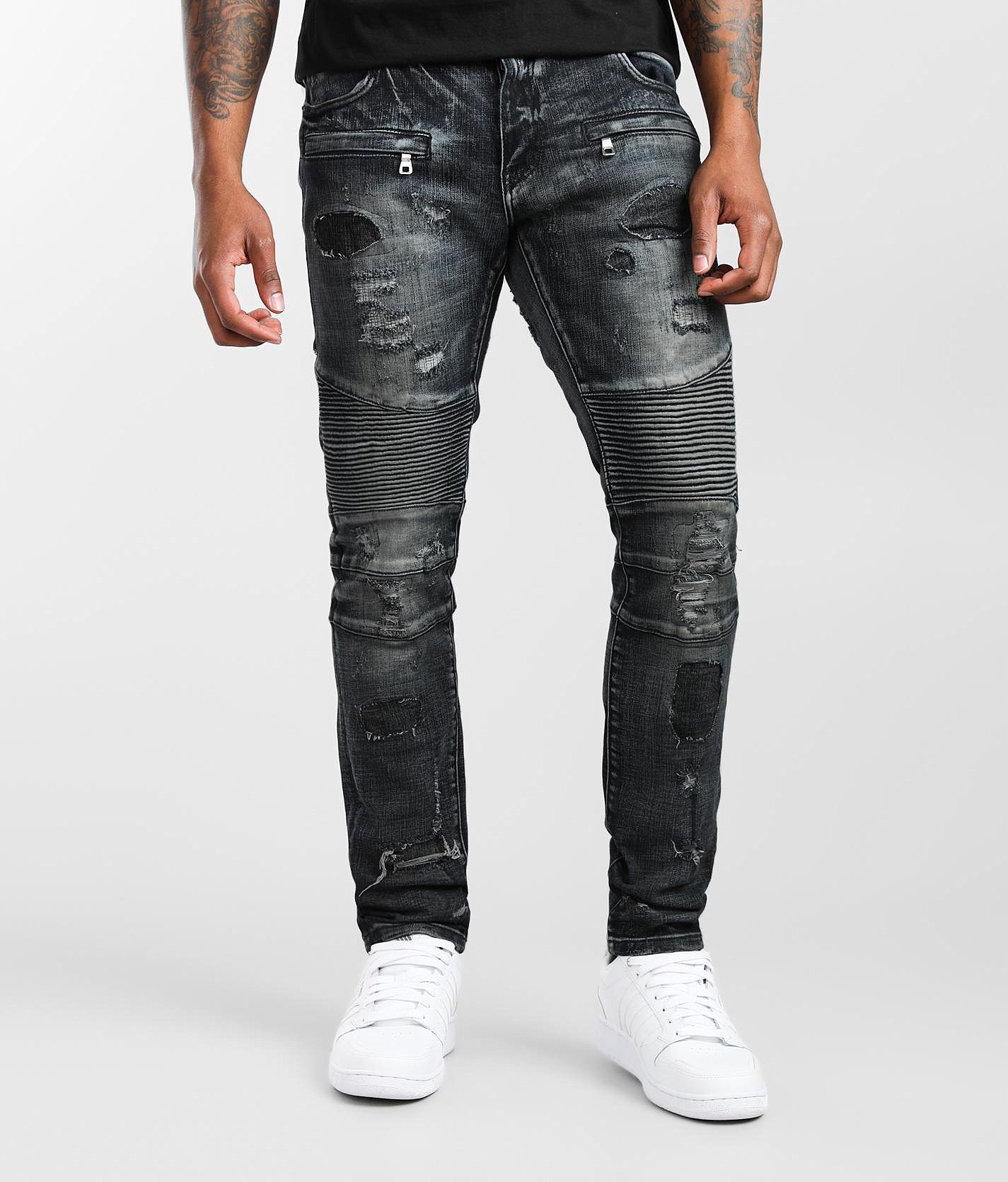 denim biker jeans