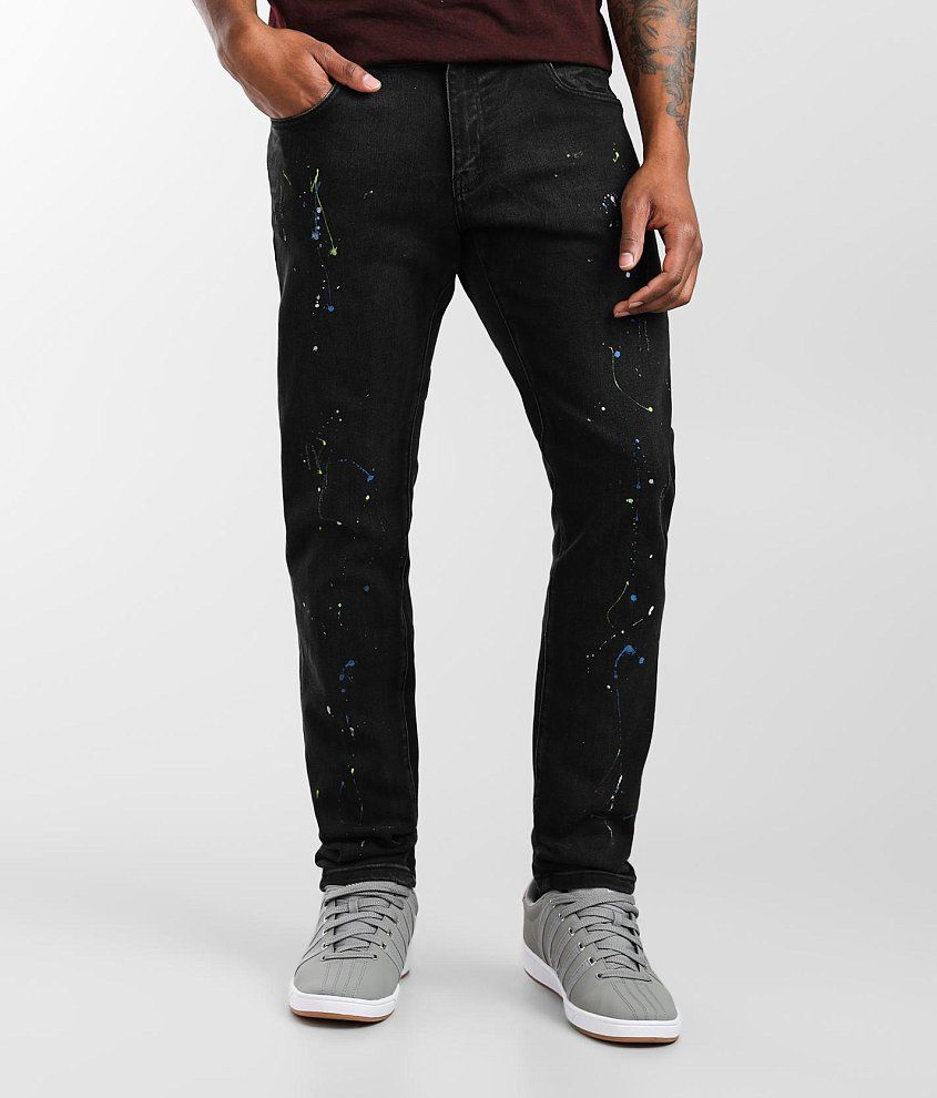 Crysp Denim Sheck Skinny Stretch Jean front view