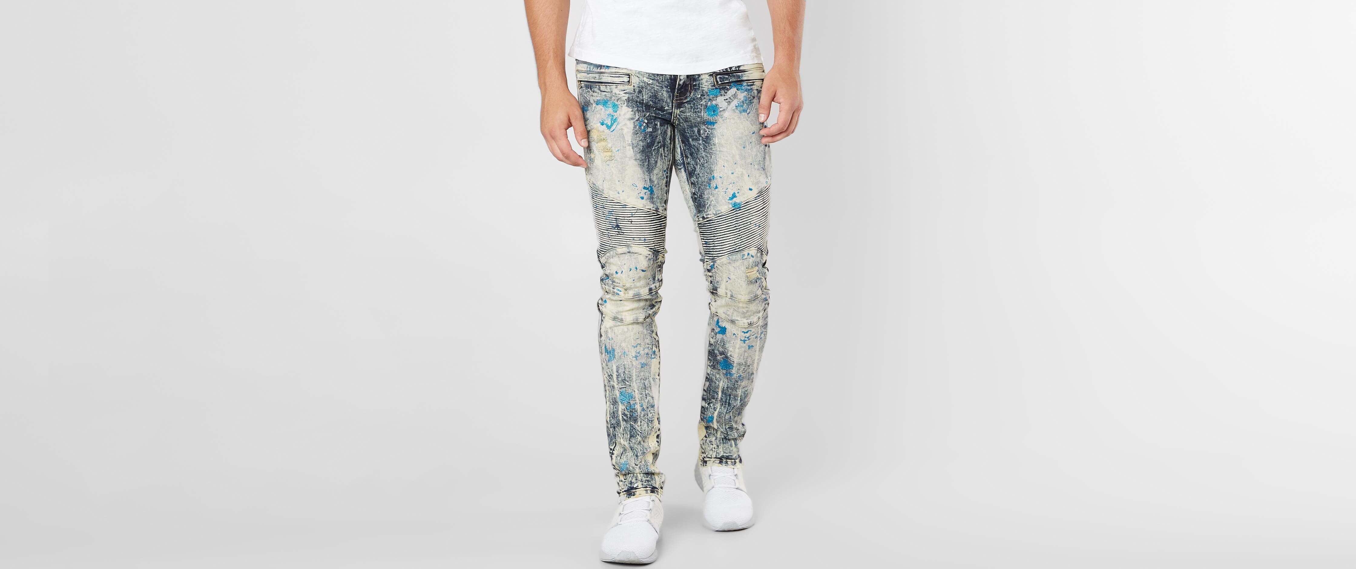 Crysp Denim Matis Biker Skinny Stretch Jean Men's Jeans in