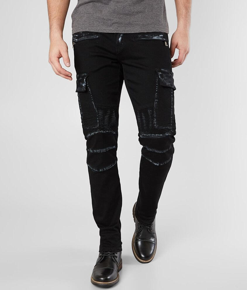 Crysp Denim Utility Moto Skinny Stretch Jean - Men's Jeans in Seurat ...