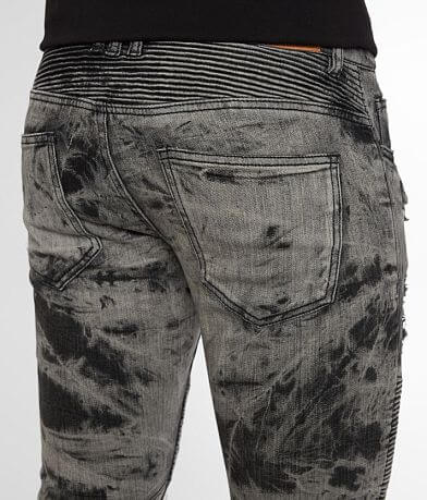 Crysp Denim Guile Biker Skinny Stretch Jean back pocket view