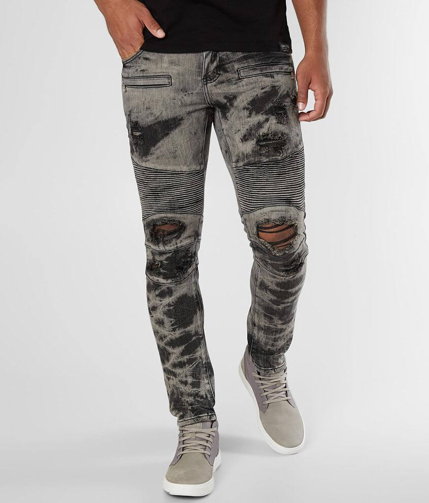 Crysp Denim Guile Biker Skinny Stretch Jean front view