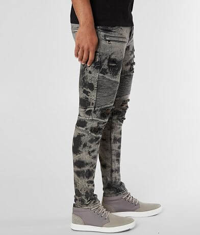Crysp Denim Guile Biker Skinny Stretch Jean full right side view