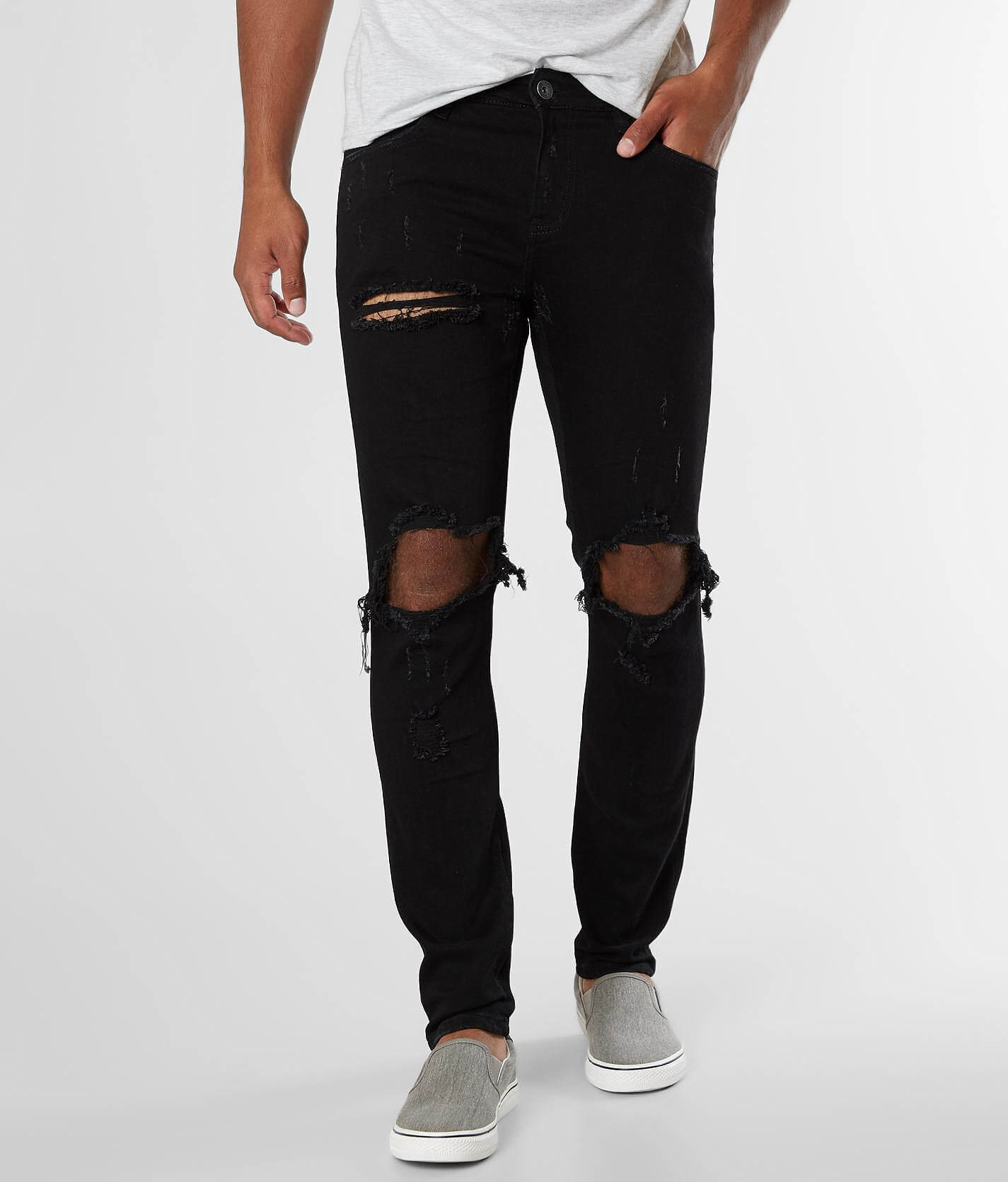 crysp denim black jeans