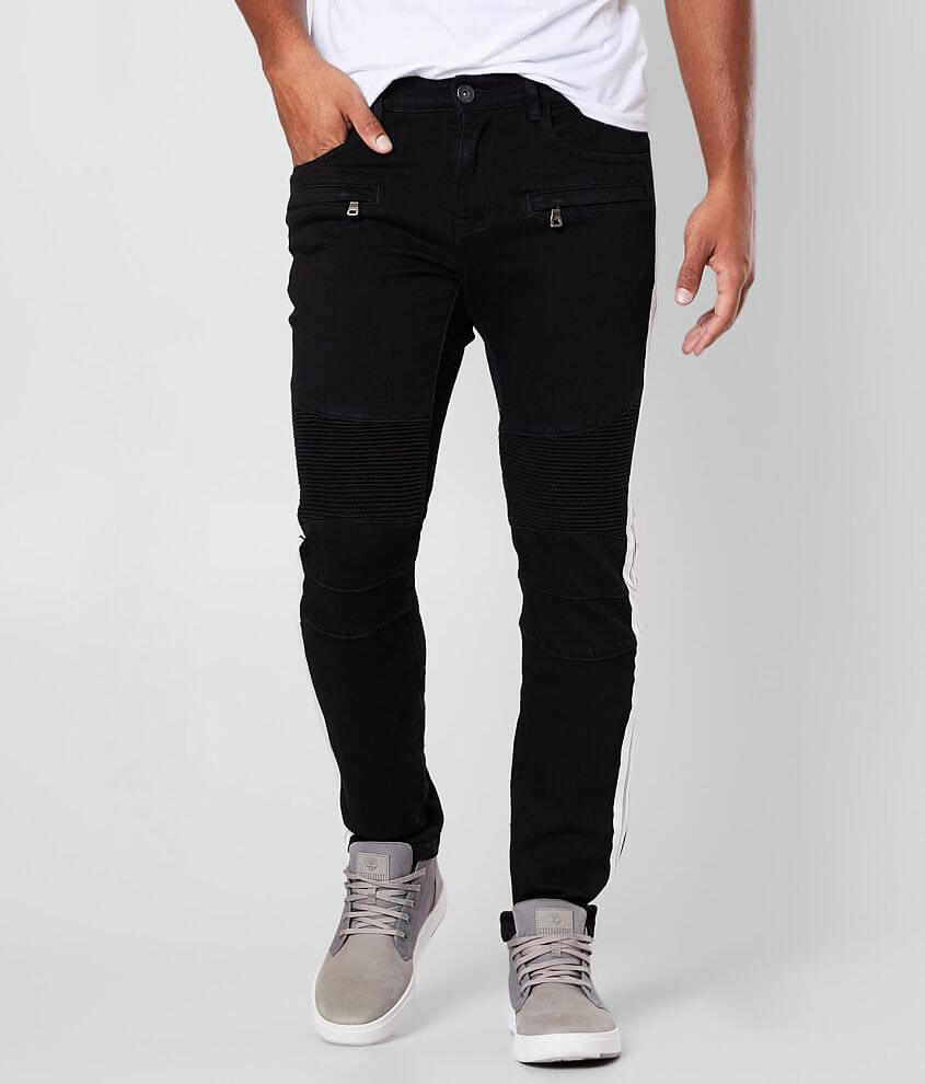 Crysp Denim Stefan Biker Skinny Stretch Jean front view