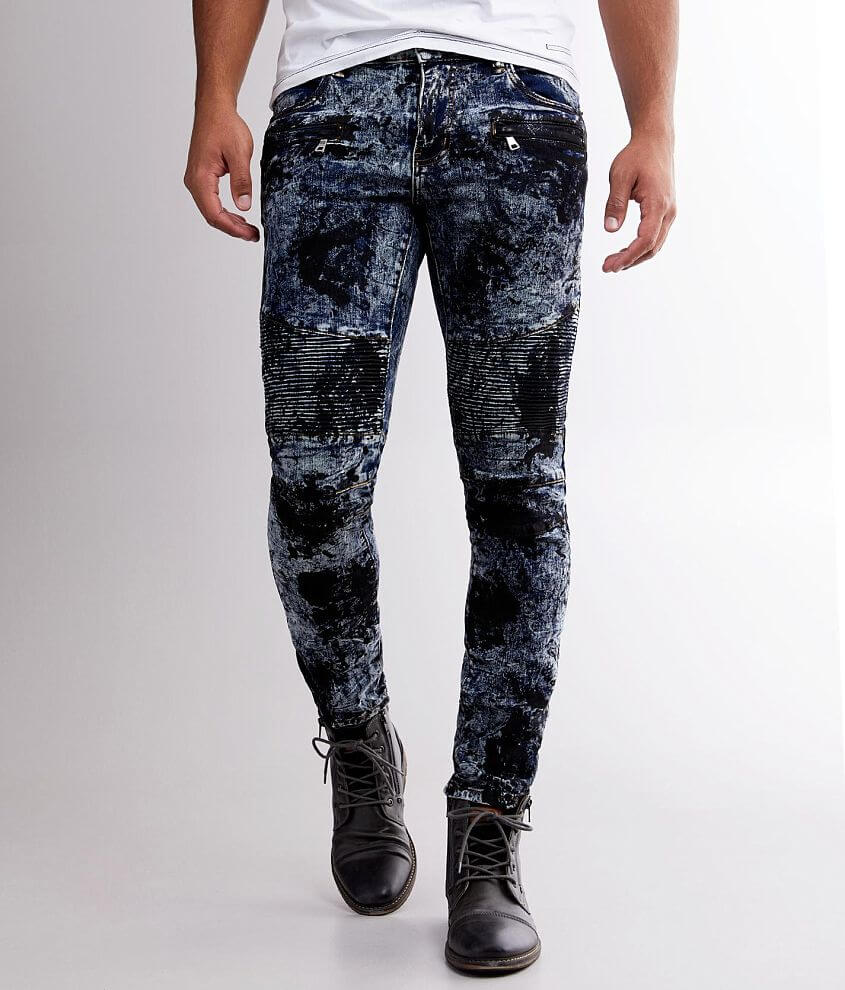 Crysp Denim Any Washed Moto Skinny Stretch Jean - Men's Jeans in Any ...