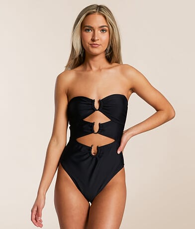 CUPSHE U-Wire Bandeau Swimsuit front view