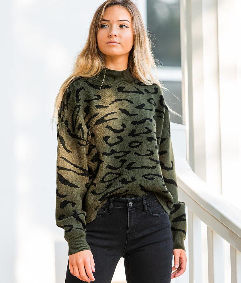 Womens hotsell leopard sweater