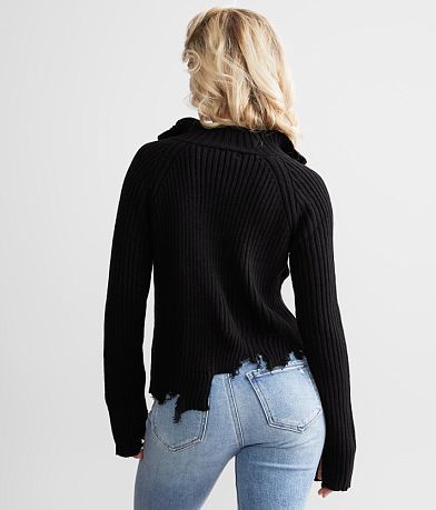Gilded Intent Destructed Sweater BACK