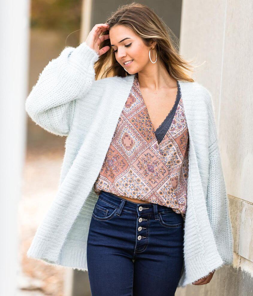 Baby blue cardigan sweater sale