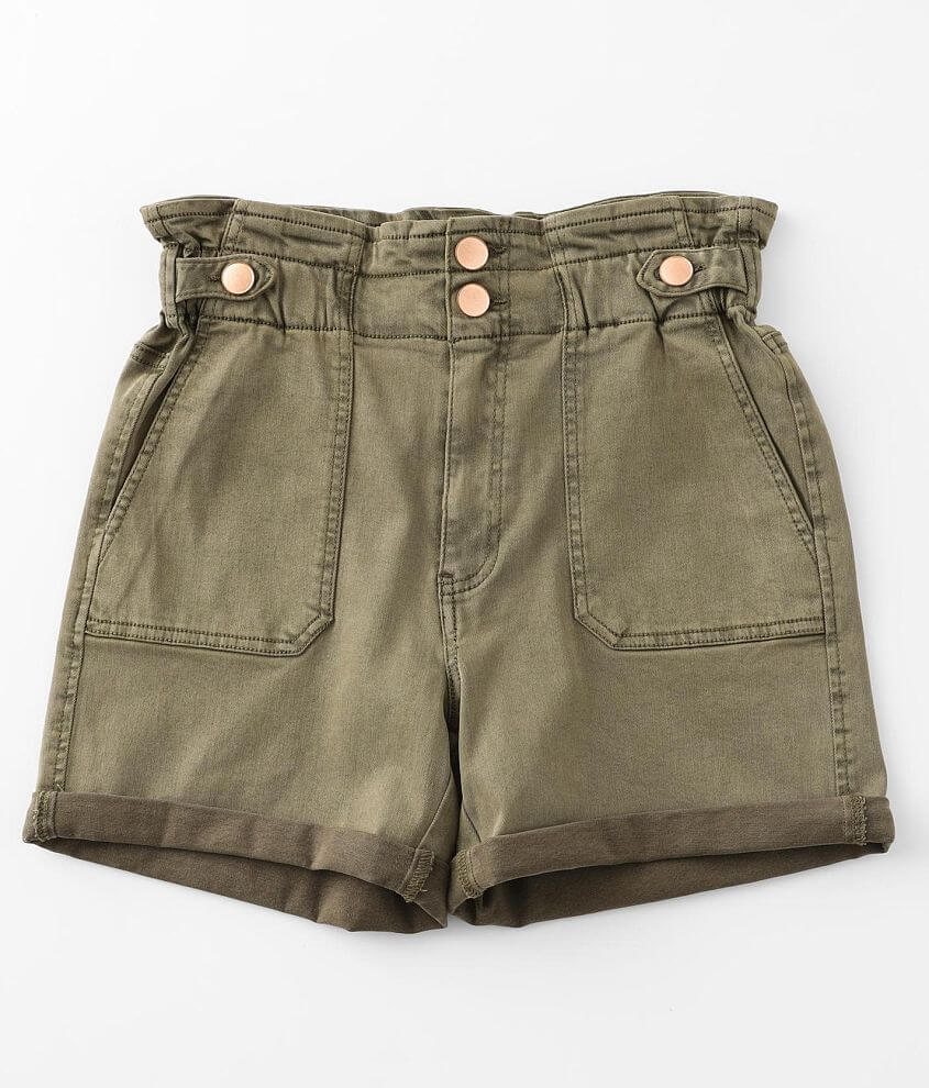 BKE Parker Paperbag Stretch Cuffed Short front view