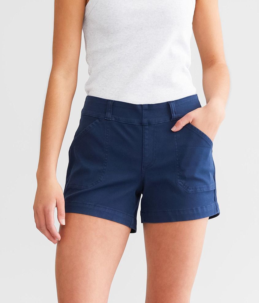 Buckle Black Pull-On Chino Stretch Short