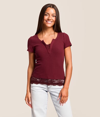 Lace Trim Top