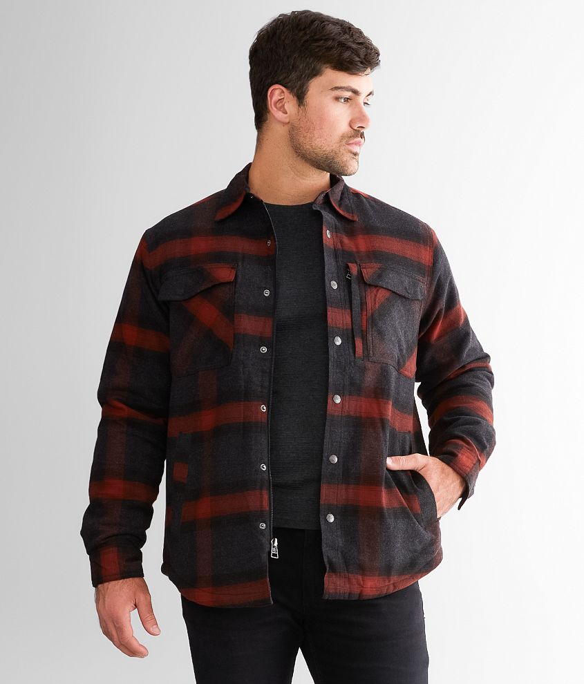 Dakota Grizzly Tobias Flannel Shacket - Men's Coats/Jackets in Burnt ...