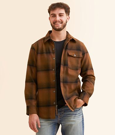 Dakota Grizzly Wade Plaid Shacket front view