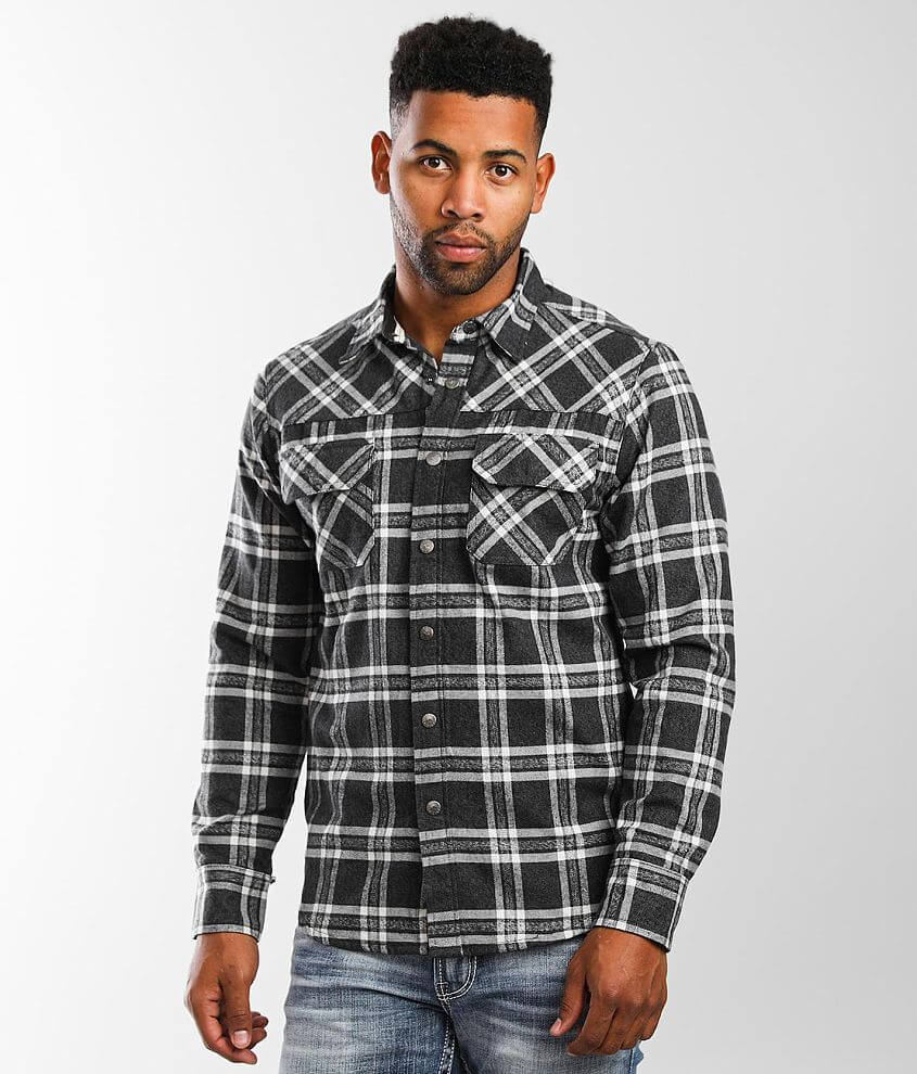Dakota Grizzly Gibson Flannel Shacket - Men's Shirts in Ink | Buckle