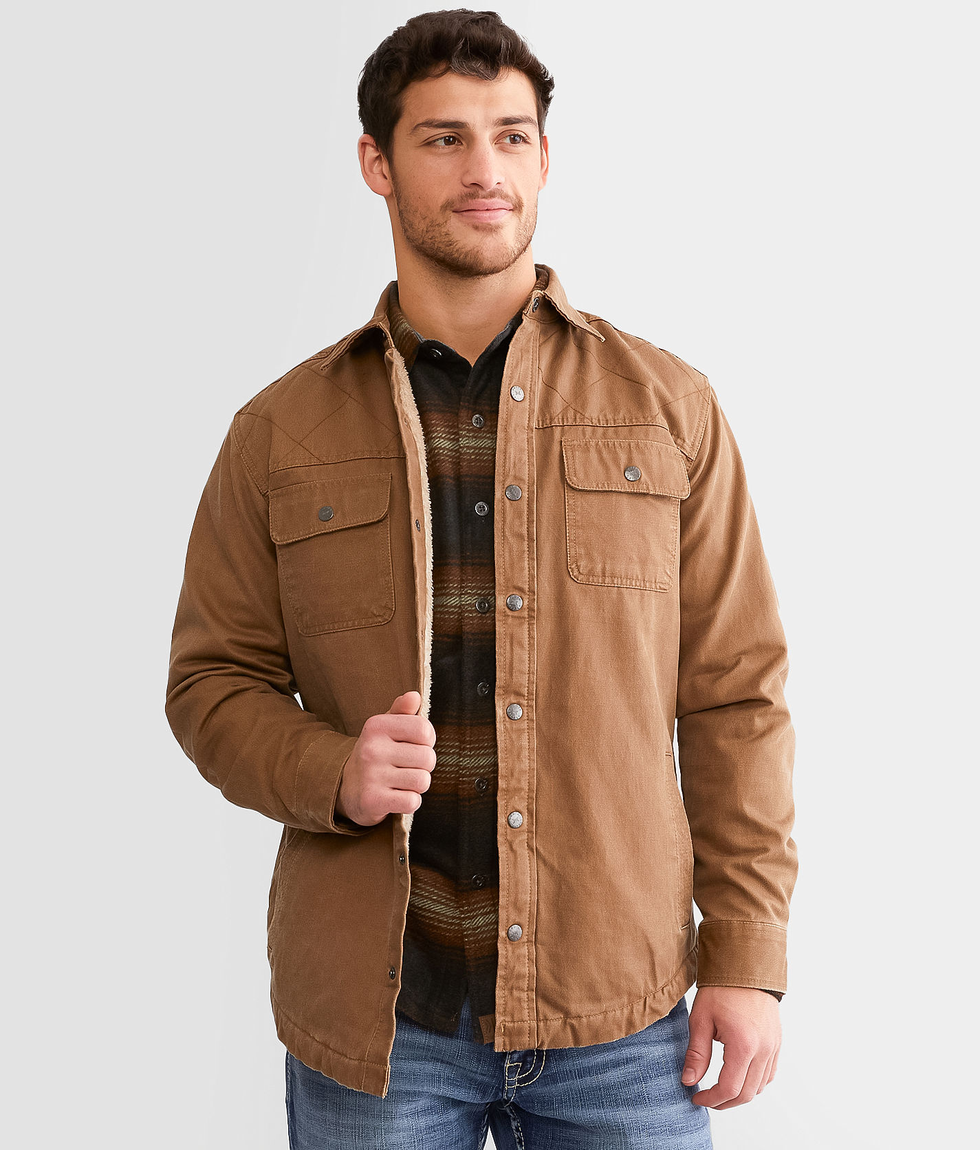 DAKOTA ダックシャツジャケット Dakota WorkPro Series Men's Fleece Lined Micro-Sanded Washed