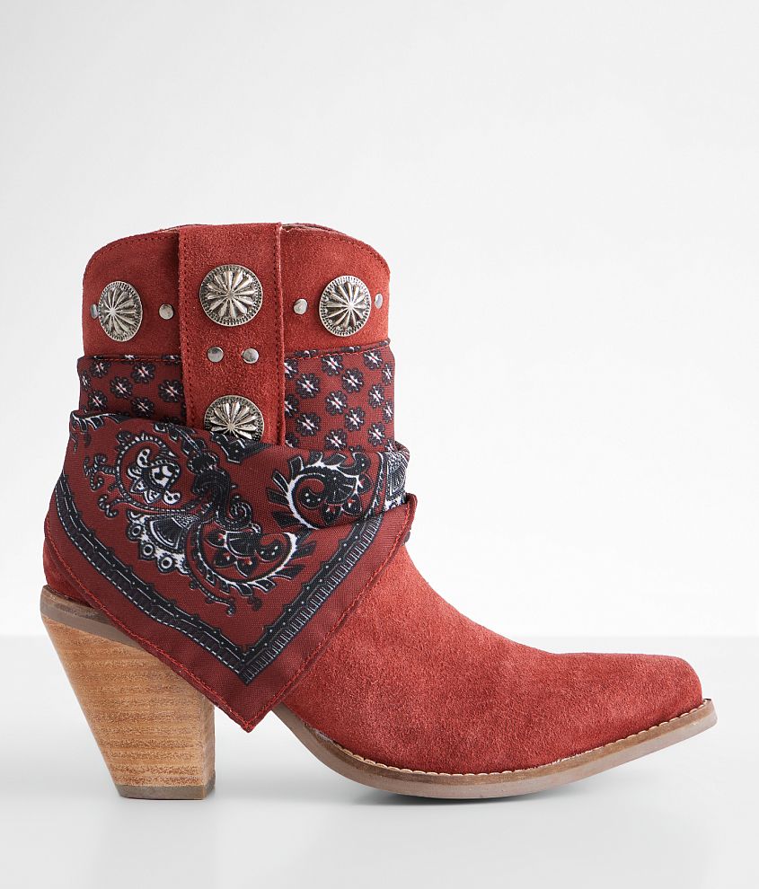 Dingo Bandana Leather Western Ankle Boot front view