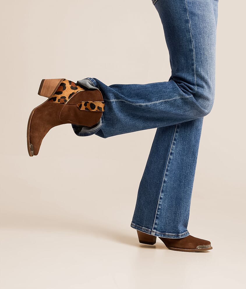 Texas Charm Leopard Leather Western Ankle Boot - thumbnail 6