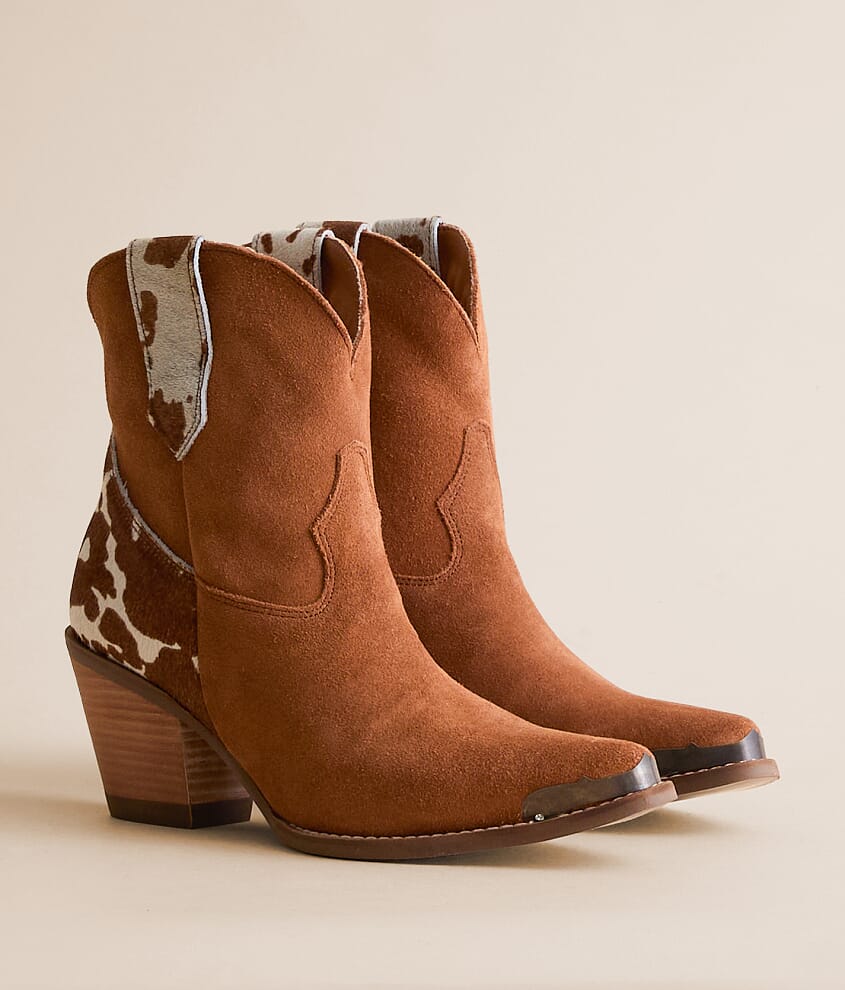 Texas Charm Cow Leather Western Ankle Boot - thumbnail 2