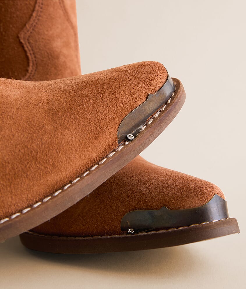 Texas Charm Cow Leather Western Ankle Boot