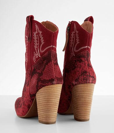 Dingo Calico Snake Print Leather Ankle Boot misc detail 2 view