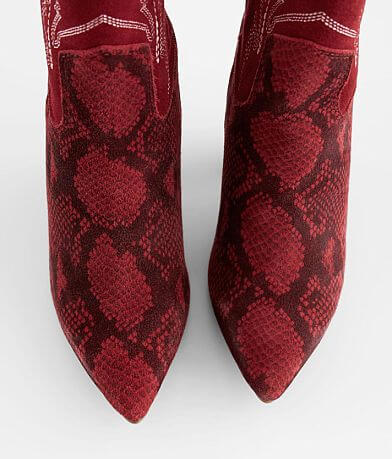 Dingo Calico Snake Print Leather Ankle Boot misc detail 3 view