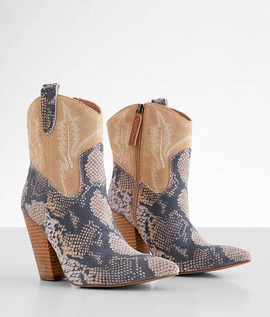 Dingo Calico Snake Print Leather Boot misc detail 1 view