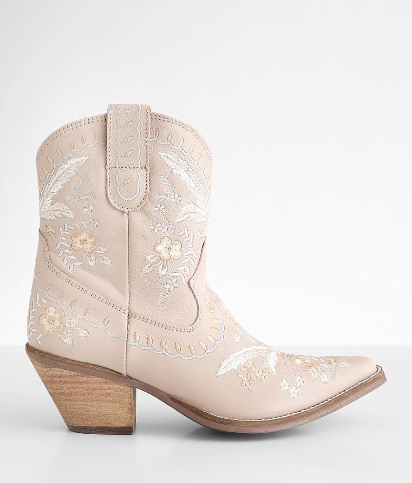 Dingo Embroidered Leather Western Ankle Boot front view