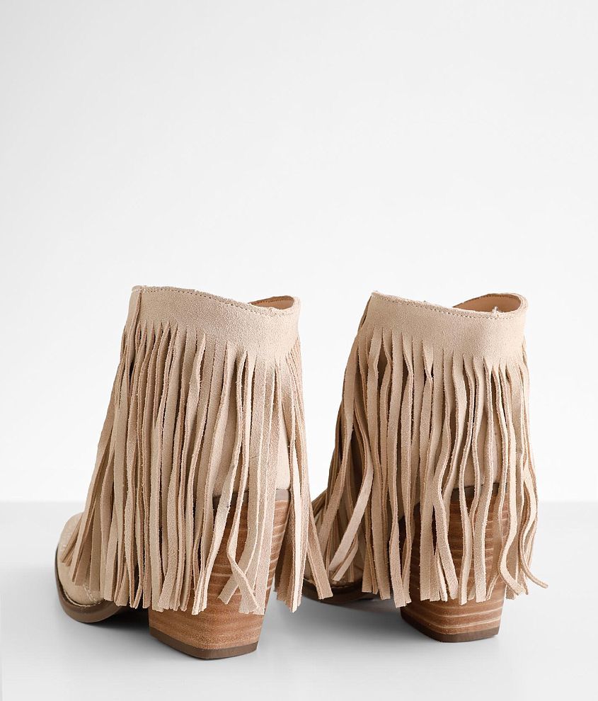 Tangles Fringe Suede Western Boot