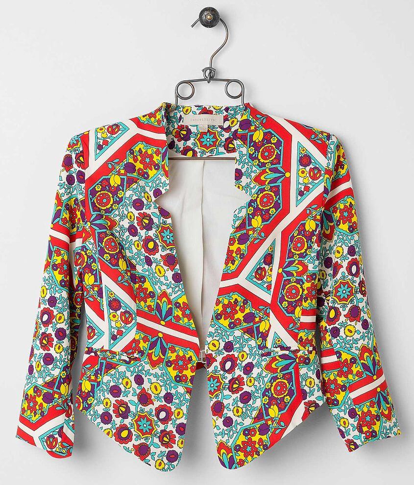 Dance &#38; Marvel Printed Blazer front view