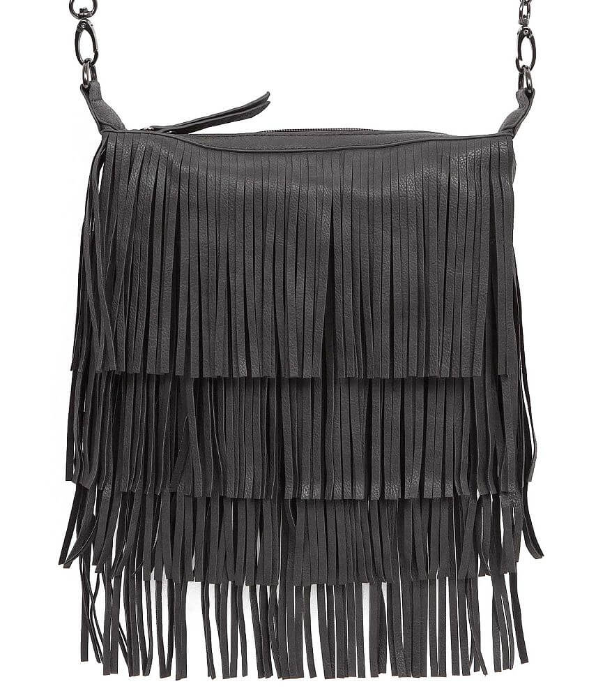 Madden Girl Fringe Crossbody Purse front view