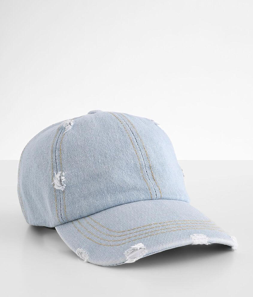 David &#38; Young Denim Dad Hat front view