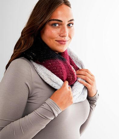 David &amp; Young Color Block Infinity Scarf misc detail 1 view