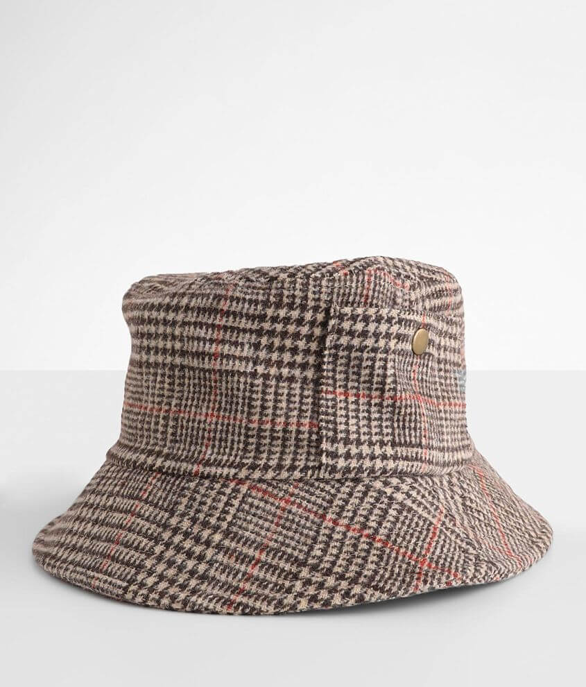 David &#38; Young Houndstooth Bucket Hat front view