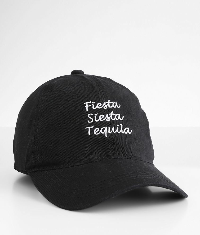 Fiesta, Siesta & Tequila Baseball Hat front view