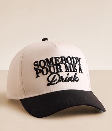 David & Young Somebody Pour Me A Drink Baseball Hat front view