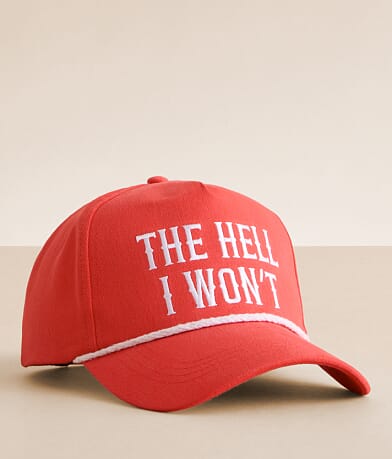 David & Young The Hell I Won't Baseball Hat front view
