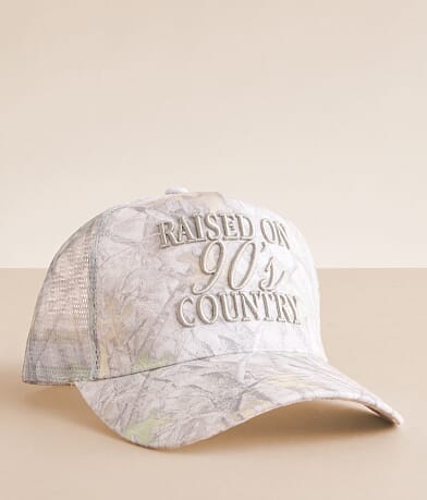 David & Young Raised On 90s Country Trucker Hat front view