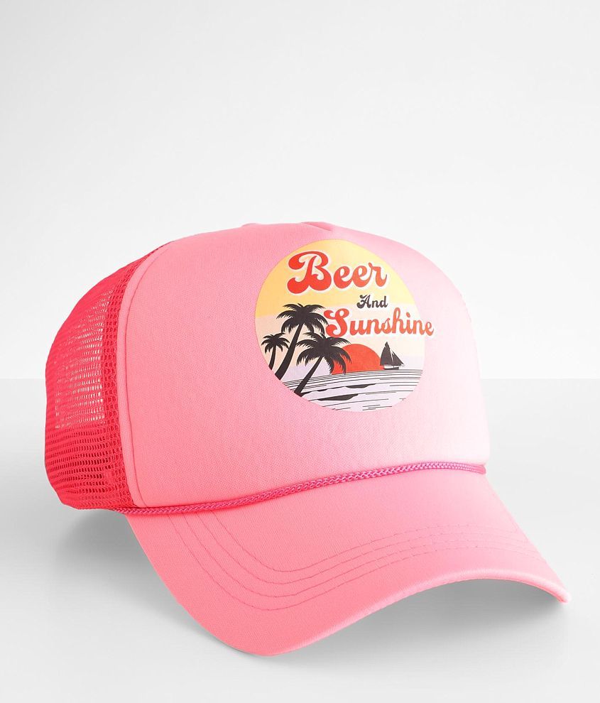 Beer & Sunshine Trucker Hat front view