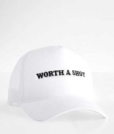 David & Young Worth A Shot Trucker Hat front view