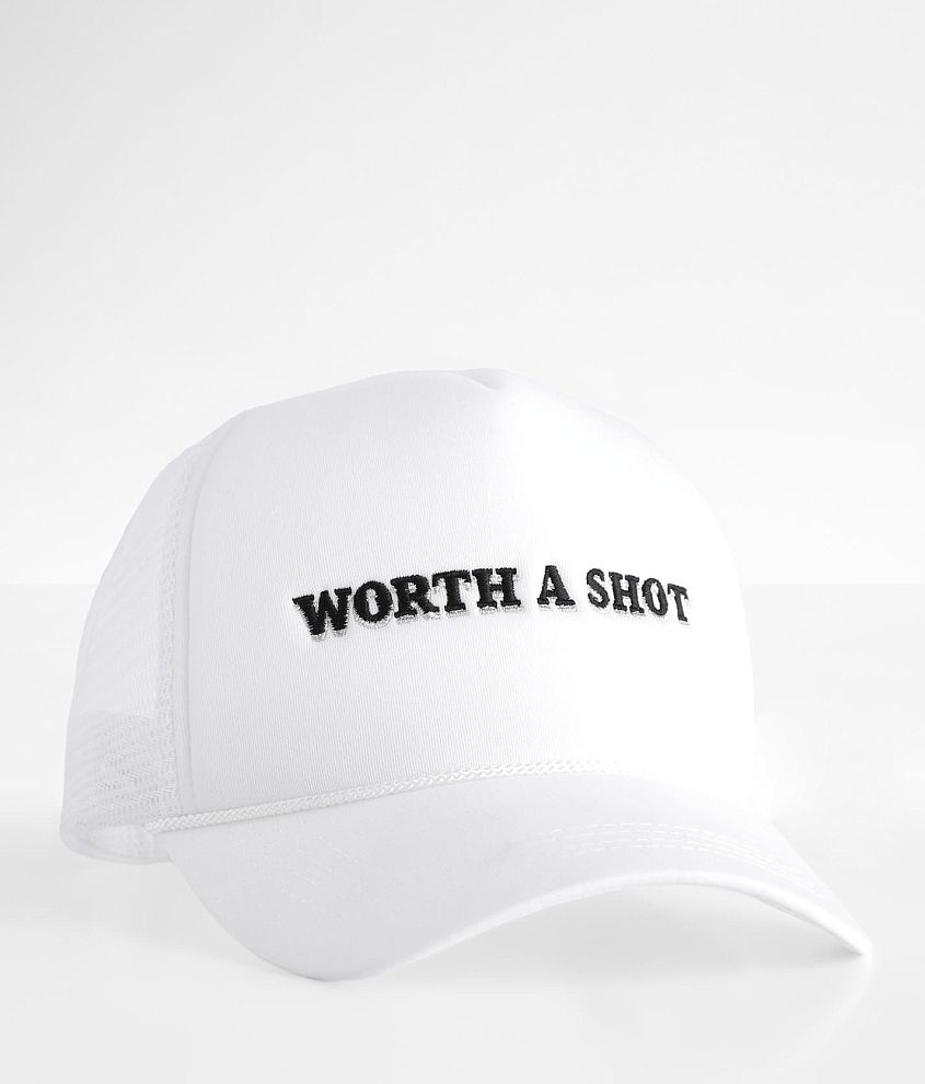 David &#38; Young Worth A Shot Trucker Hat front view