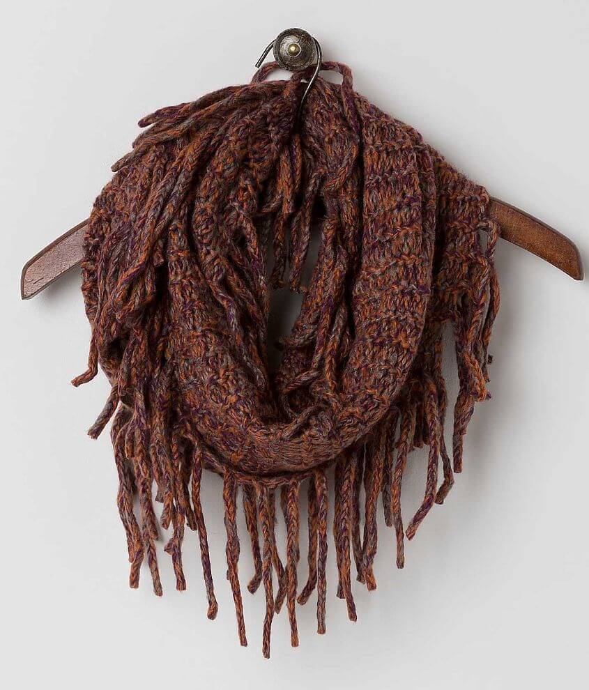 David &#38; Young Fringe Scarf front view