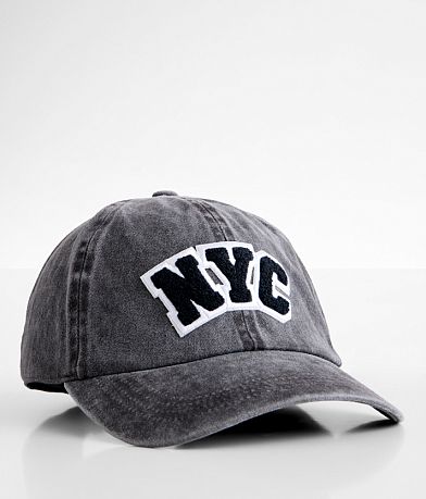 David & Young NYC Washed Baseball Hat front view