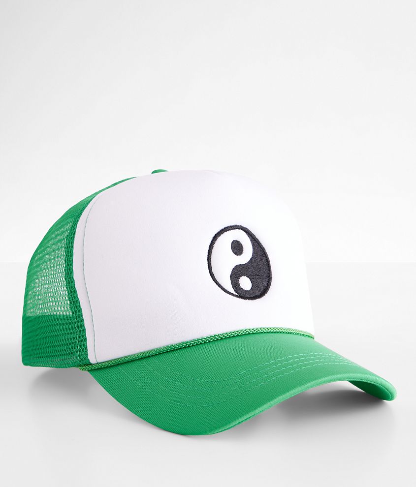 Yin Yang Trucker Hat - Women's Hats in Green | Buckle