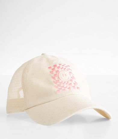 David & Young Smiley Checker Baseball Hat front view