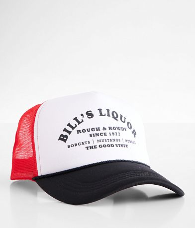 David & Young Bill's Liquor Rough & Rowdy Trucker Hat front view